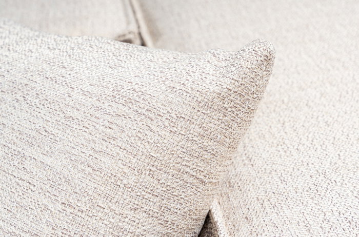 Atelier Del Sofa Sofá Lora 2 Plazas - Marrón Claro, Sofá de Lino con Estructura de Carballo, Comodidad y Estilo
